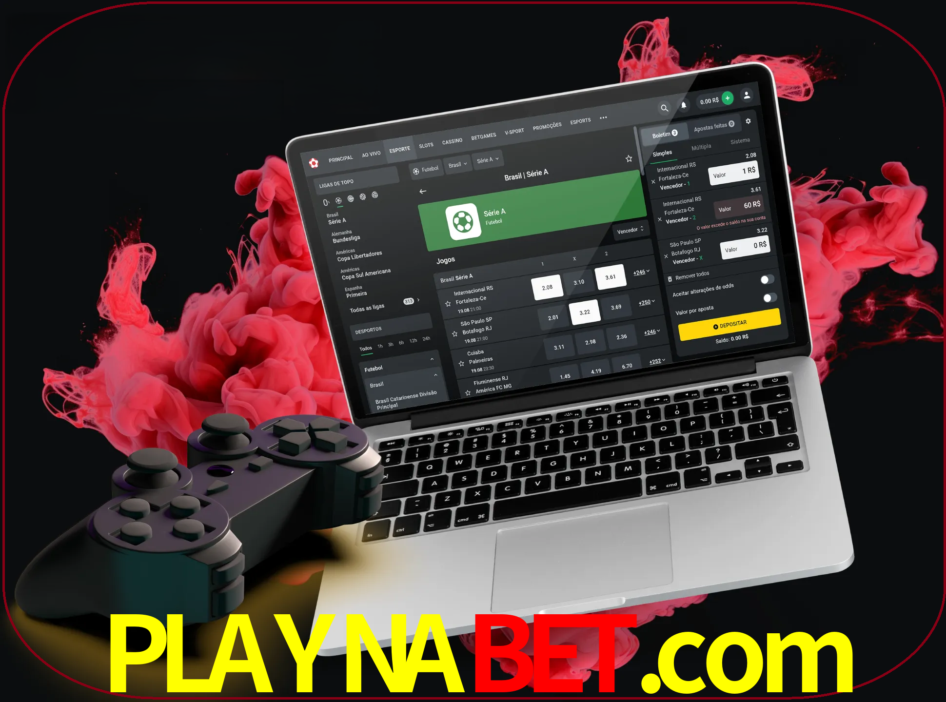 Visite a secção especial de jogos de vídeo em playnabet para descobrir em que jogos pode apostar e ganhar muito dinheiro.