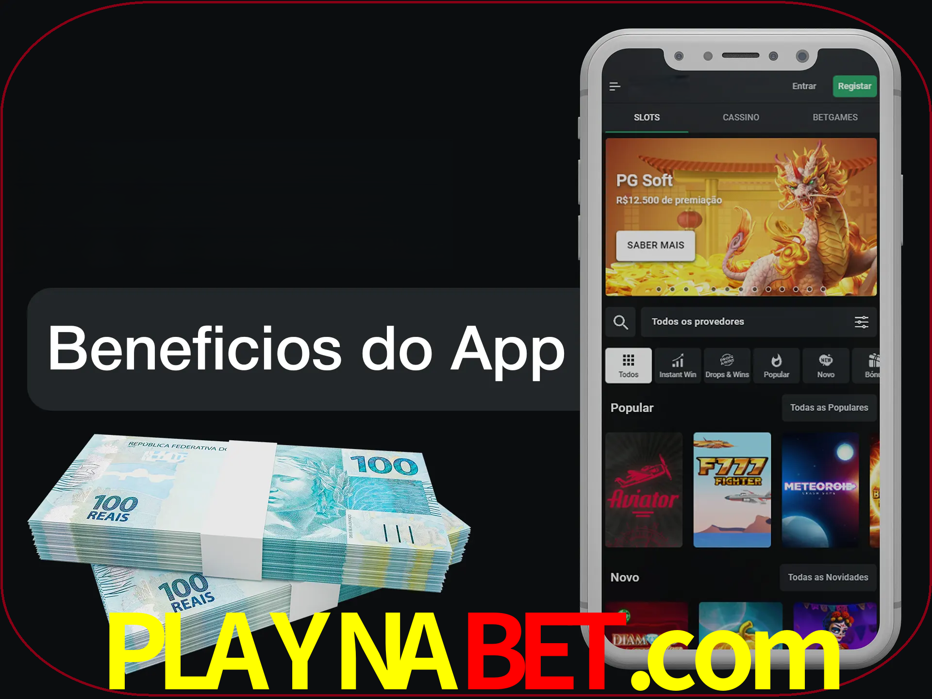 Obtenha todos os benefícios usando o aplicativo.