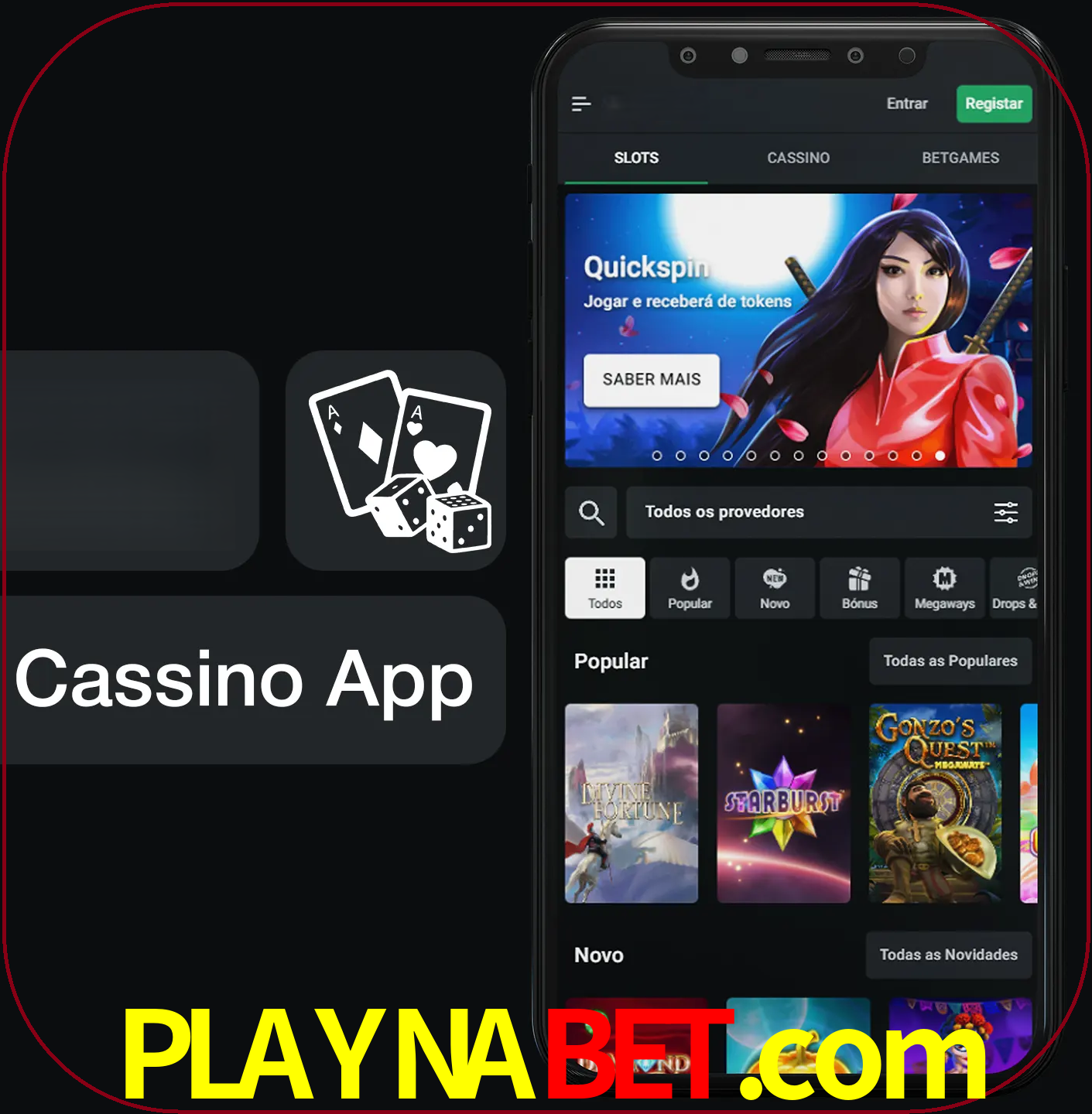 Jogue jogos de cassino e ganhe.