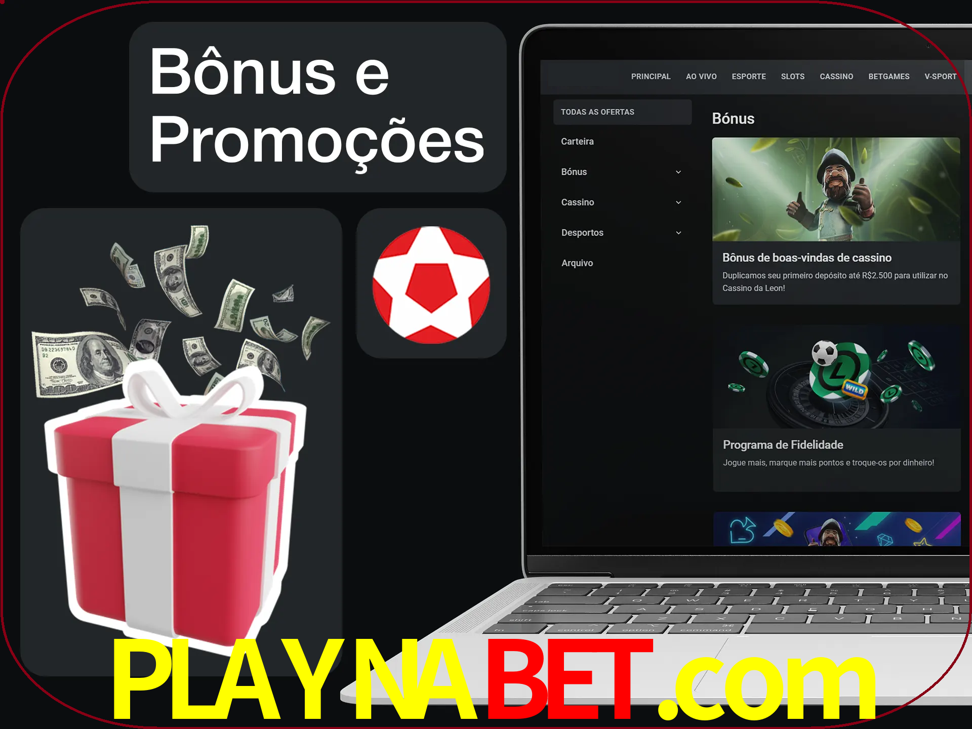 Verifique se há novos bônus e promoções.