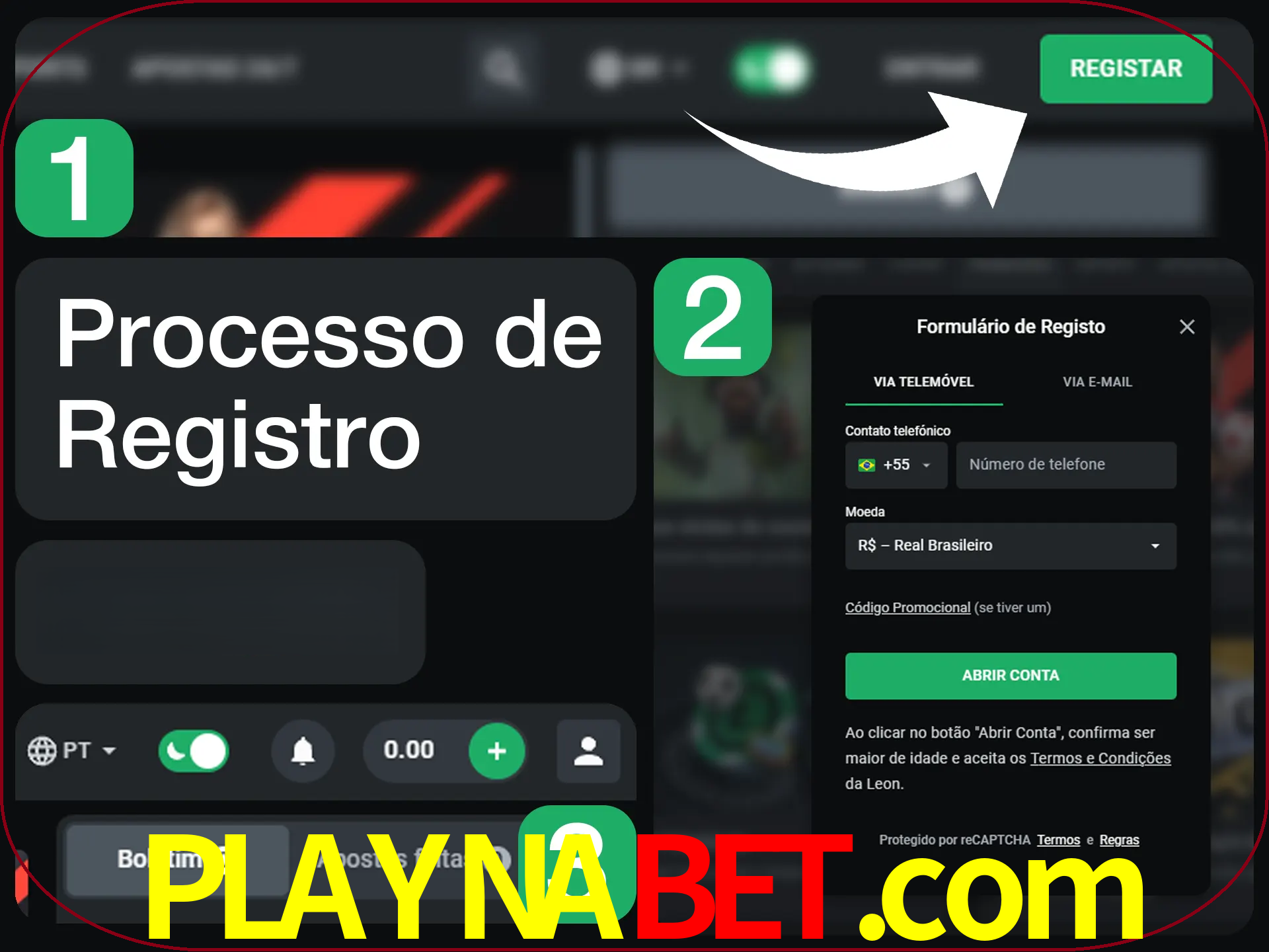 O processo de registro na LeonBet é simples.